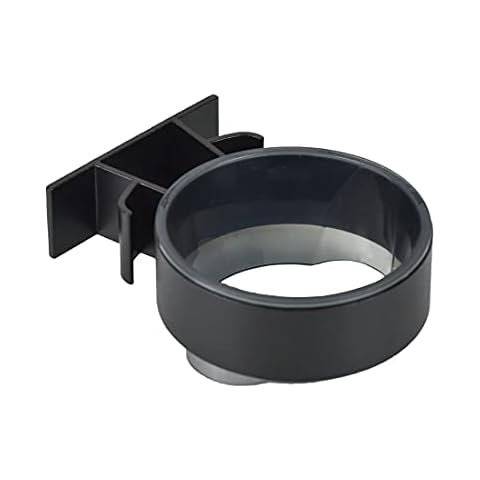 BoBoU Hair Dryer Holder Aluminium Wall Mounted without Drilling Self-Adhesive Hair Dryer Hair Dryer Holder with Plug Holder Ideal for Bathroom Shower (Black 1 Piece) Cover