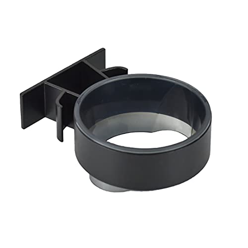 BoBoU Haartrocknerhalter Fönhalter aus Metall Wandmontage ohne Bohren Selbestklebender Fön Haartrockner Halter mit Steckerhalter ideal für Bad Dusche (schwarz 1-Stück) Cover