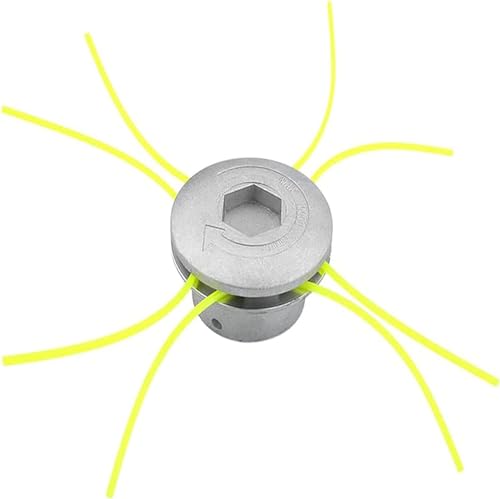 Kimuwote Cabezal Desbrozadora Universal, Cabezal de Aluminio para Desbrozadora para Accesorios de Cabeza de Cortacésped de Patio de Jardín