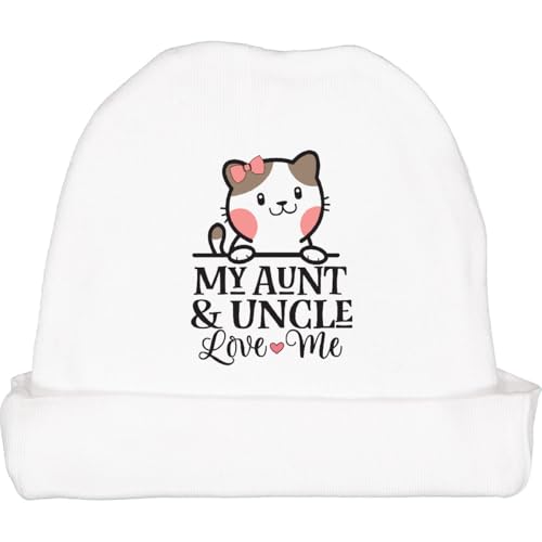 inktastic Aunt and Uncle Love Me Niece Cat Baby Beanie Hat