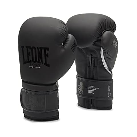 Guantes de Boxeo LEONE 1947 GN059, Negro, 16OZ Cover