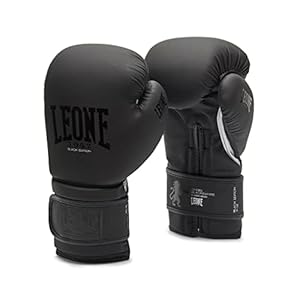 LEONE 1947, Guantes De Boxeo unisex para adulto, Negro, 12 oz, GN059