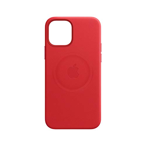 Apple Leather Case with MagSafe (for iPhone 12, 12 Pro) - (Product) RED