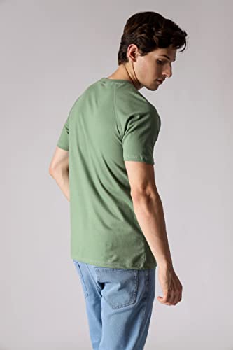Image of Trendy Men's Round Neck T-Shirt Pure Pre Combed Cotton Bio-Washed 3D Print (STM-003)