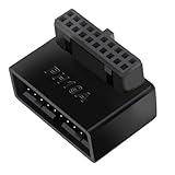 Connectivité améliorée : reliant parfaitement tous les ports USB3.0 19 broches et 20 broches, cet adaptateur de carte mère répond à une variété d'exigences grâce à son connecteur standard USB3.0 à 20 broches, capable de se plier vers le haut ou vers le bas à 90 degrés pour une accessibilité optimale.