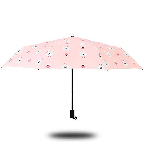 Parapluie Nicole compact pliable motif mignon de dessin animé