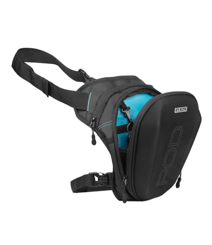 Image of RYNOX POD Thigh Bag 5L | Durable Polyester Fabric | Retro- Reflective Trims | Genuine YKK Zippers - Black, 5L