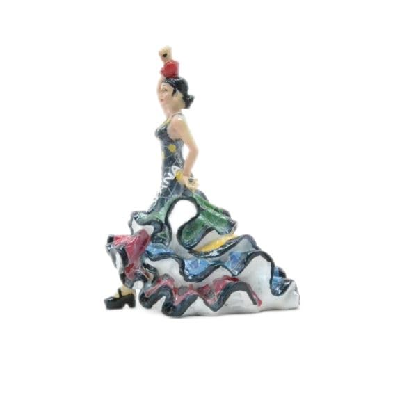 Z&H Figurine décorative danseuse de flamenco, statuette en céramique peinte à la main,...