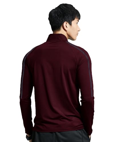 Image of EYEBOGLER Men Polo Neck Solid Full Sleeve Regular Fit T-Shirt