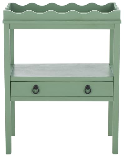 SAFAVIEH Home Collection Darlyn Sage Green 1-Drawer Rectangle Accent Table