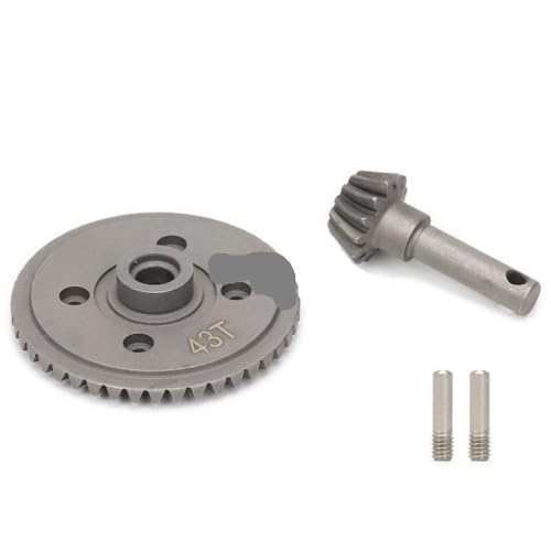 Engrenages hélicoïdaux 43T/13T en acier robuste pour camions Axial SCX10