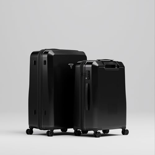 Image of Check-in Combo (Large - 75cm and Medium - 65cm) Trolley Bag & Free Backpack, Built-in Digital Weighing Scale, Cup Holder, 8 Smooth Wheels, ABS Hooks, PC Hard-Shell (Checkin Combo, Space)