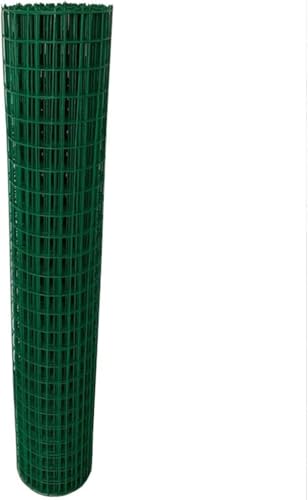 HGOuhK Valla para jardín Malla de Alambre galvanizado con Revestimiento Verde, Malla de jardín, Cerca de Malla de Alambre for Exteriores, decoración del hogar y jardín Valla metálica