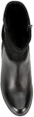 Medicus Womens Jil Heeled Zip Up Slouch Ankle Boot Shoes, Black, US 7 | Image 5