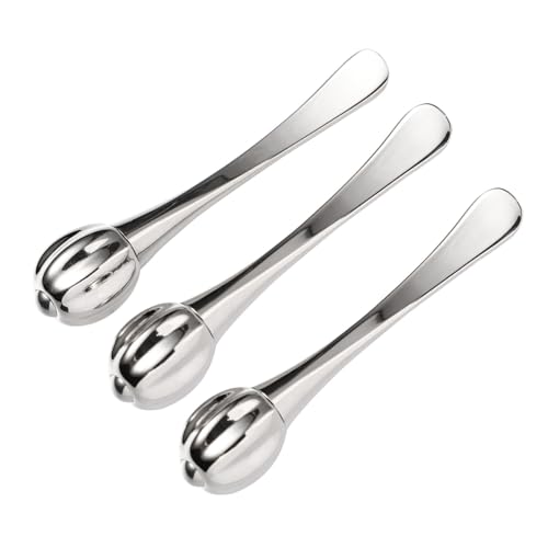 Bastoncini Per Gli Occhi 3 Pezzi Bastoncini Per Crema Per Gli Occhi Cucchiaio Portatile Per Maschera Viso Cucchiaio in Acciaio Per La Della Pelle Colore Casuale