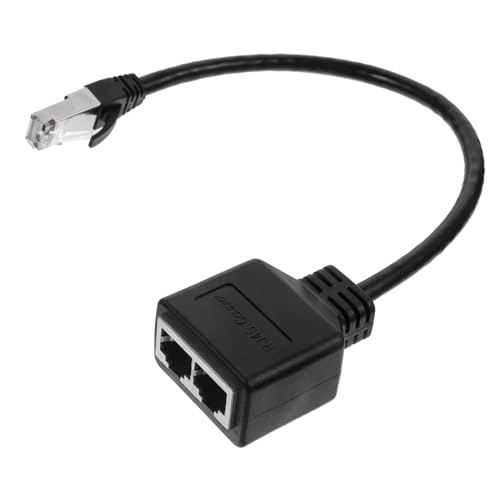 CAXUSD Ethernet Splitter Male to Dual Female High Speed Splitter Plug