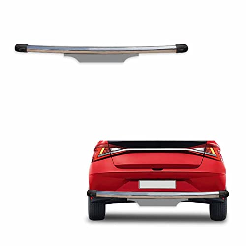 Image of Stainless Steel High Gloss Safety Rear Bumper Protector Sutaible for Hyundai i20 2020