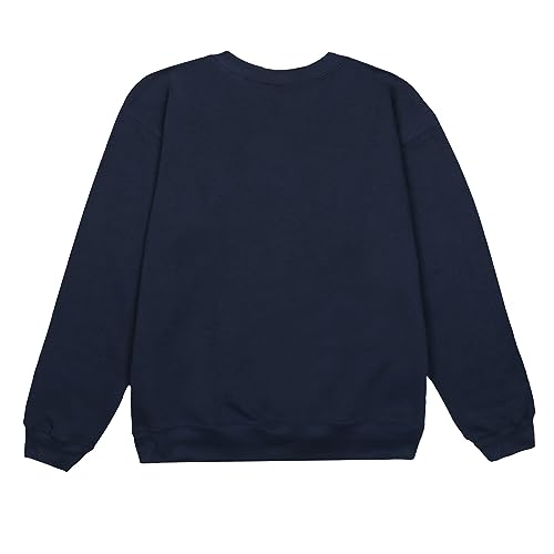 Suburban Riot Howard University Official Vintage Willow Women's Long Sleeve Fleece Sweatshirt (Large) Navy - Image 2