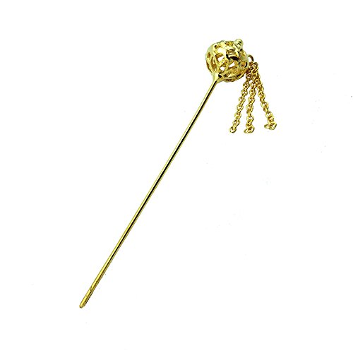 Thai Traditional Gold Plated Hair Pin 5 Inches