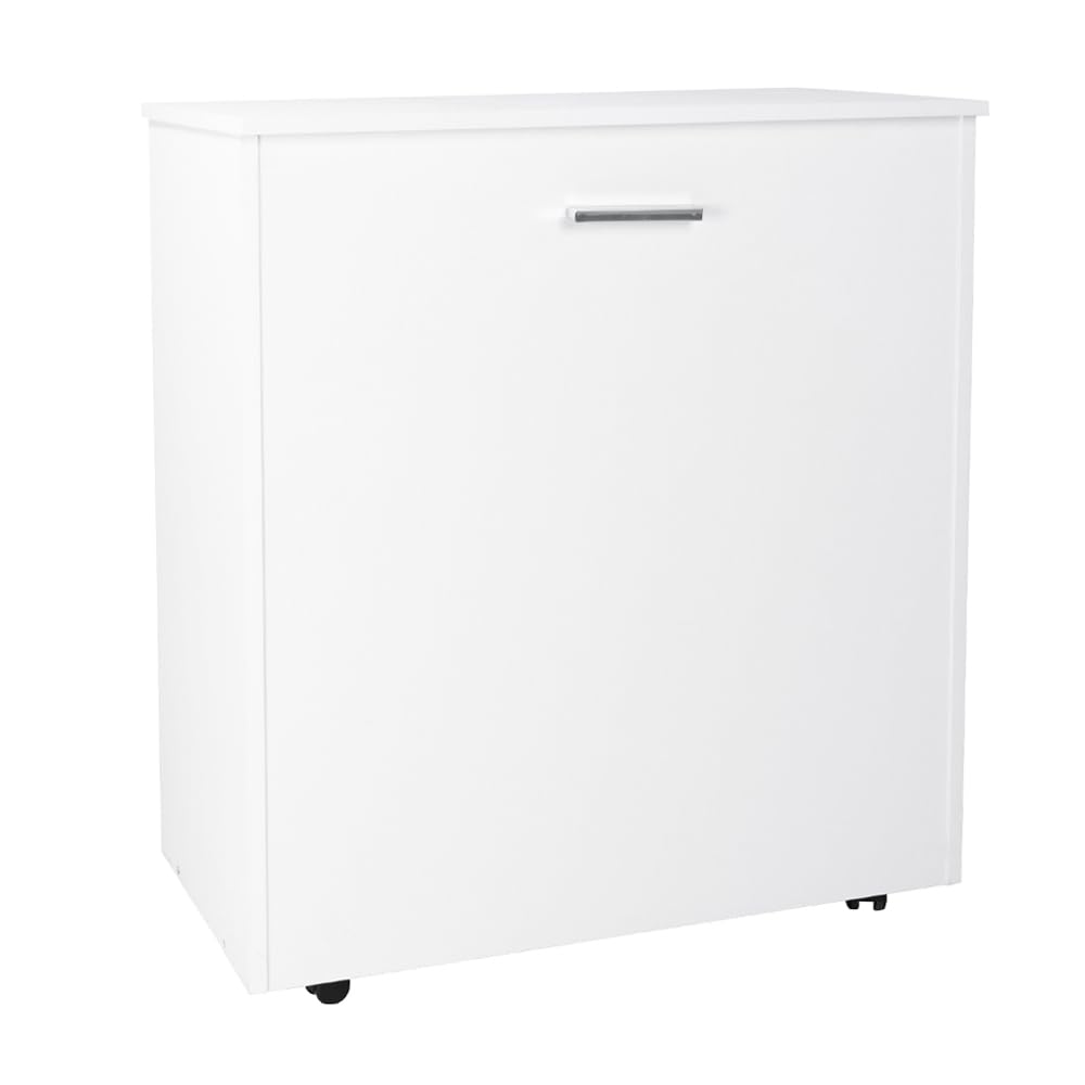 LIBEROSHOPPING.eu - LA TUA CASA IN UN CLIK Letto a scomparsa estraibile salvaspazio con ruote materasso 80x180 (Bianco)