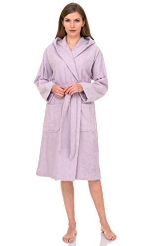 TowelSelections Womens Hooded Robe 100% Cotton Soft Towel Bathrobe Terry Cloth Shower Bath Robes for Women3
