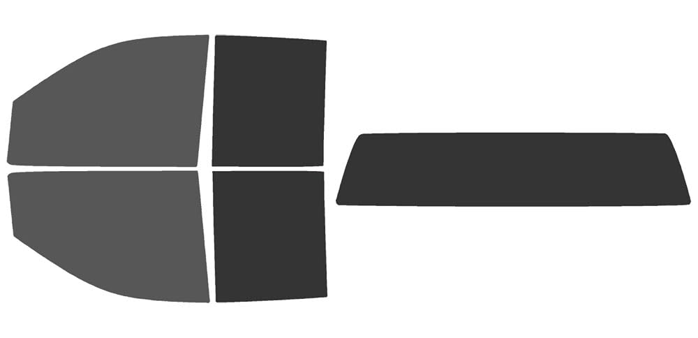 The Tint Effect Precut Window Tint Kit Compatible with Chevrolet Silverado 2500 & 3500 HD Double Cab (2020-2025)(30% Front / 15% Rear/Solid Rear) Automotive Film