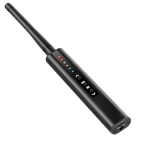Detektor für Wireless Kamera, WiFi-Kameradetektor, HF-Signaldetektor für Hotel, Büro, Reisen und Zuhause, Privatsphäre Protector, 6 Stufen Empfindlichkeit, tragbare Stiftform, Heimbüro Reisen