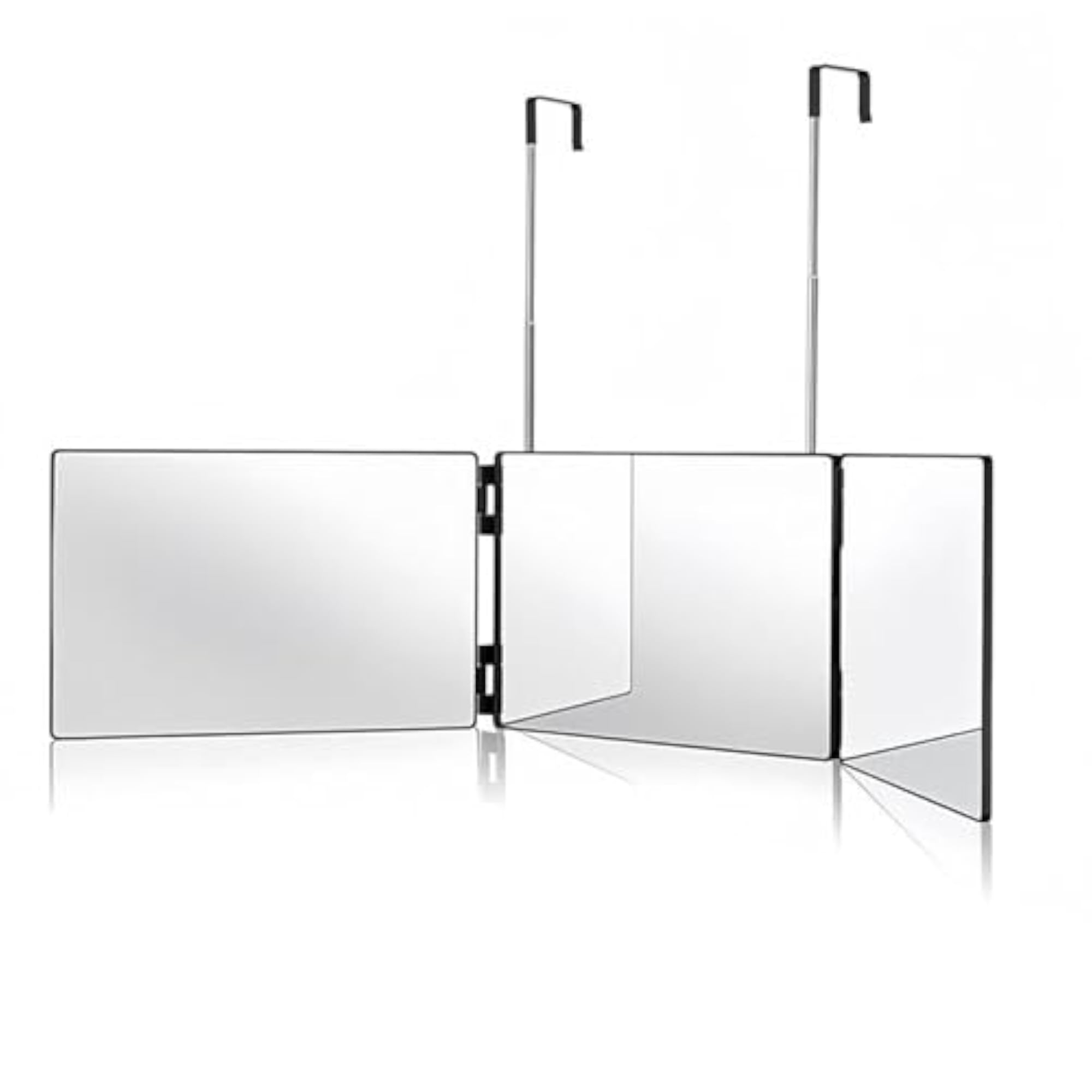 Trifold Mirror for Self Hair Styling, Adjustable Height