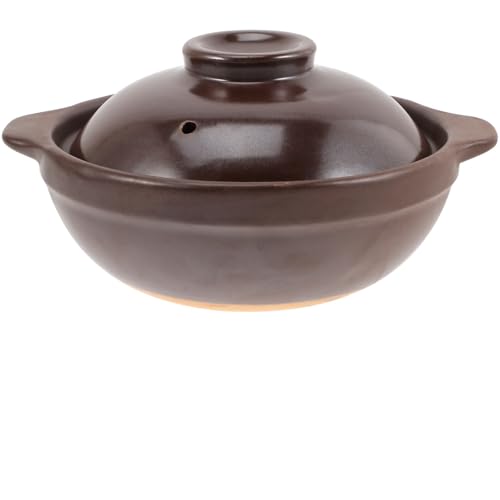 DUANSIYU Cacerola Hierro Fundido Olla Cazuela Arcilla Cocinar Estofado Cerámica Souppan Plato De Cerámica Caliente Tapa Cocina Olla Estufa Café Cazuela Hierro Fundido