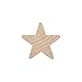 Woodpeckers 1-1/2" Wood Star, Natural Unfinished Wood Star Cutout Shape (1-1/2 inch) (Bag of 100)