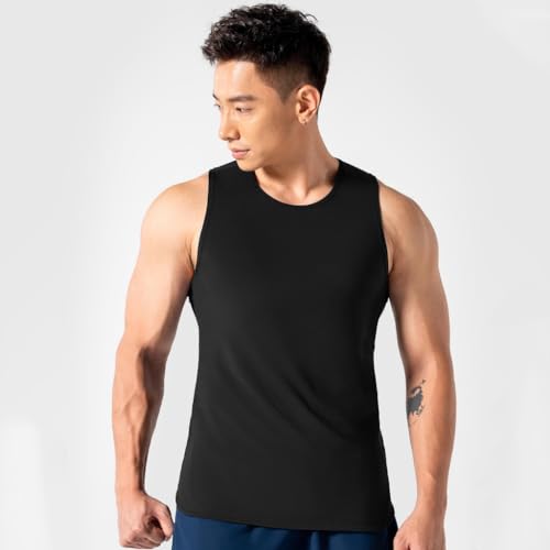 Kit com 3 Regatas Básicas Masculinas Academia Estilo Dia a Dia - Marinho - Branco - Preto - G