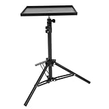 KONTONTY Soporte para Proyector Ajustable con Bandeja Resistente Plataforma Multifuncional para Presentaciones Streaming y Oficina Diseño Compacto y Estable de Hierro y Abs