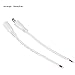 Generic 5 Pair 5.5x2.1mm Male Female DC Power Plug Connector Jack with 15cm Cable Wire for LED Strip Light Digital Products (White)
