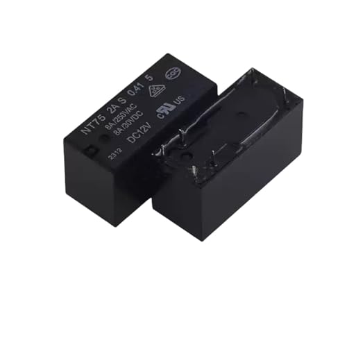 Relais NT75-2C-S-0.41-5 pour circuit imprimé 8 broches 8A 10 pièces