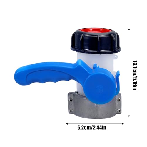Válvula para depósito antifugas con adaptador de tanque de rosca resistente 6