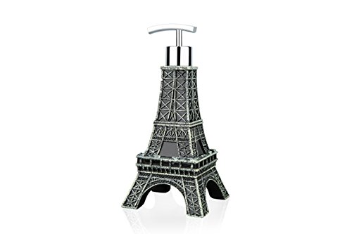 SILOKO Classic Antique Solid Eiffel Tower Metal Pump Soap Dispenser Eiffel Tower