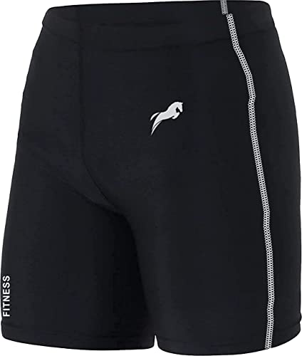 Image of JUST RIDER Polyester Compression Men's Shorts Tights Skins for Gym, Running, Cycling, Swimming, Basketball, Cricket, Yoga, Football, Tennis, Badminton & More (3 PCS Grey, Green, Orange)