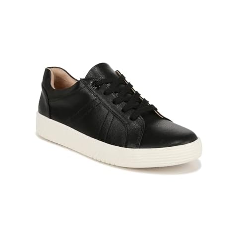 Naturalizer Soul Womens Neela Comfortable Fashion Casual Lace Up Sneakers Black 7.5 M Cover