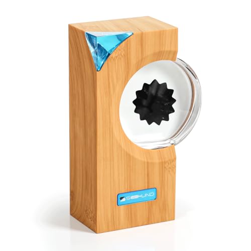 sovenomund Dancing Ferrofluid with Music Rhythm, Ferrofluid Speaker Music Mate, Symbiote in a Bottle, Ferrofluid Display Lamp, Desktop Decor, Teenager Gifts (Not A Speaker) (Does Not Make Sound)