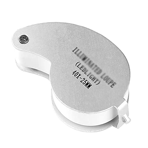 Verre optique pliable loupe de poche grossissante pour lecture et loisirs