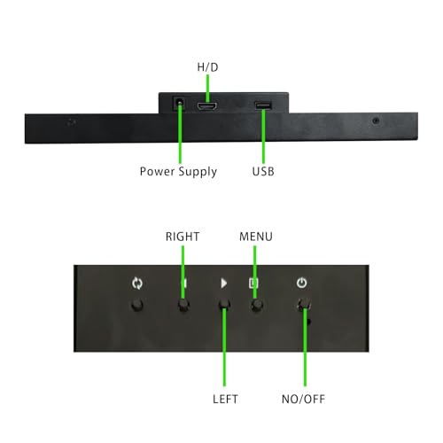Image of VSDISPLAY 10.3 inch 1920x720 LCD Monitor with USB H /D Video Input | Stretched Bar Display,850 Nits High Brightness,for PC Computer Laptop Secondary Screen