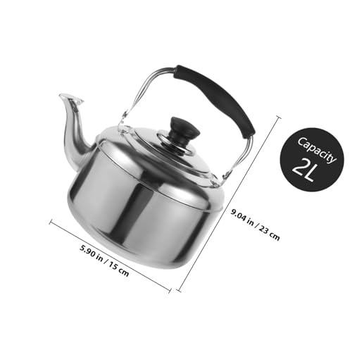 Hervidor de agua de acero inoxidable de 2000ml Outanaya con mango cómodo 3