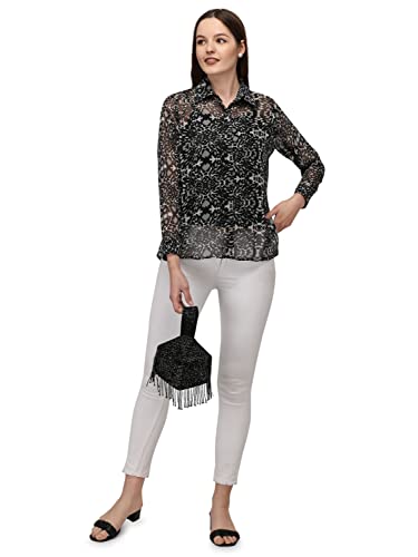 Image of Animal Print Gerogette Shirt