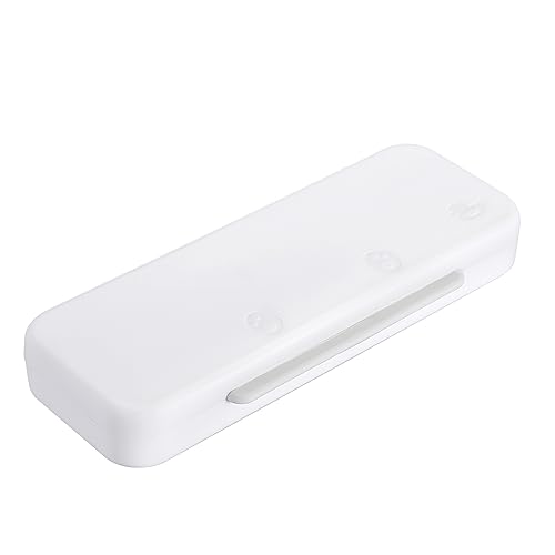 Sumnacon 無地ペンケース 可愛いペンボックス 大容量 鉛筆ケース ペンシル 二階建て 筆箱 シンプル 学生用 社会人用（ホワイト）