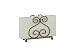 Home Basics NH40907 Home Basics Scroll Collection Napkin Holder, Satin/Nickel