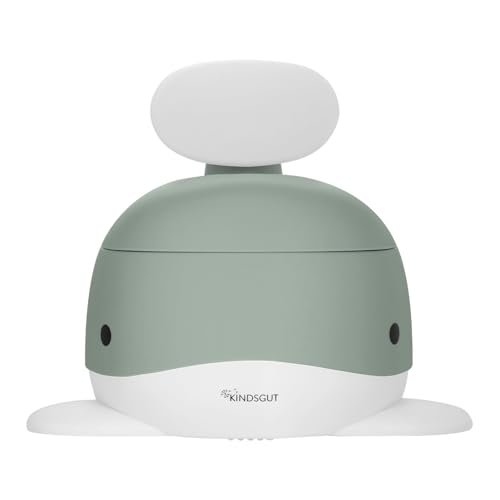 Kindsgut Pot pour bébé, Design de Baleine adapté aux Enfants et Couleurs discrètes, Toilette Enfant pour l'apprentissage de la propreté, pistache