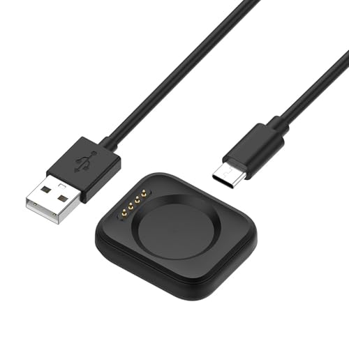Image of Wisely Magnetic Charger Compatible for OnePlus Watch 3 /2 / 2R - Watch Charger Charging Cable USB Charging Dock Base - Black