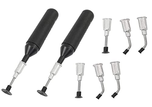 Jiayouy Pack of 2 Vacuum Sucking Pen Pick up Tool Kit with Suction Tips and Suction Cups for IC SMD Precision Component Placement