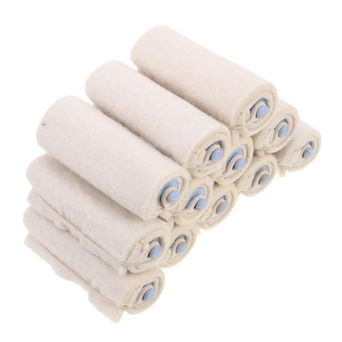 TOGEVAL 12 piezas Rulos de Algodón para Permanente y Peinado Resistentes al Calor Diseño sin Marcas para Rizos Naturales Herramienta Profesional para Salón y Uso Doméstico