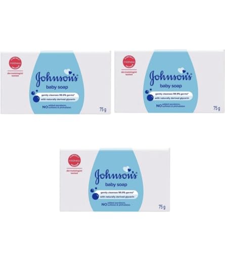 Image of Johnson's Baby Soap (75g) [Pack of 3] -